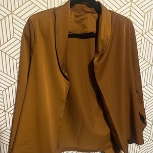 Rust Brown Tie Back Blazer – Women’s Size XS-NWOT
